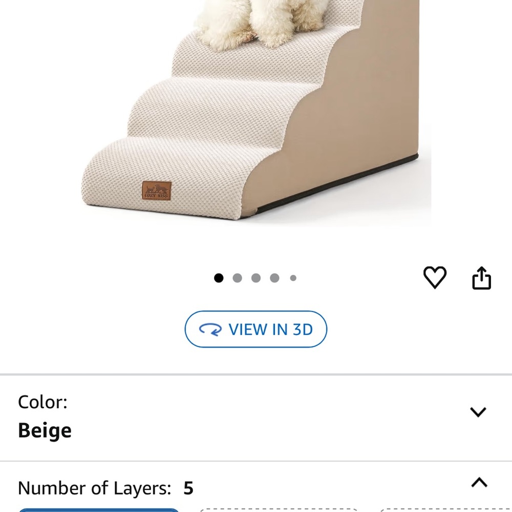 Pet Stairs for Dogs - Beige